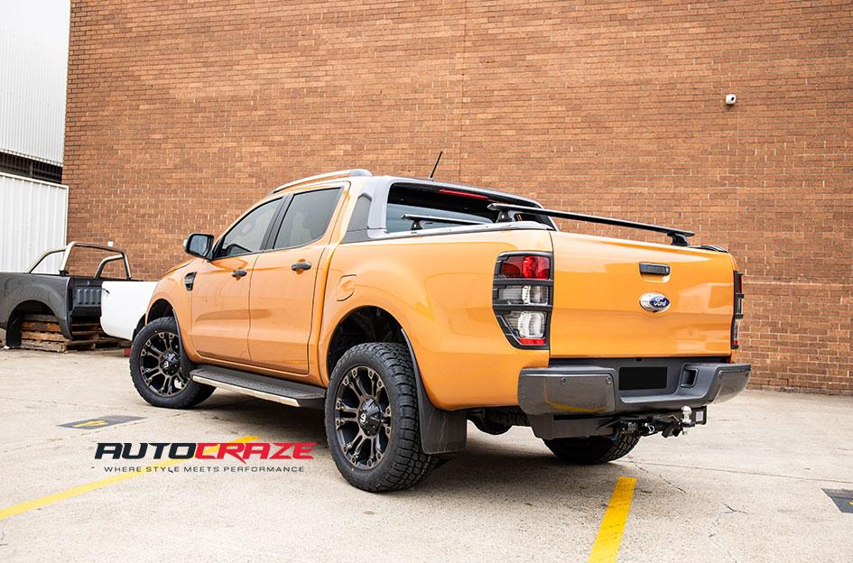 FORD-RANGER-VAPOR-BLACK-MACHINED-WITH-DARK-TINT